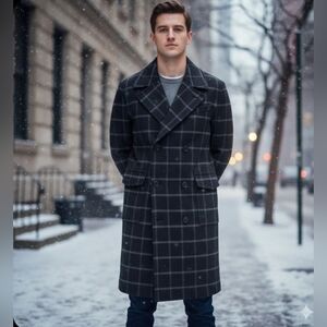 $180 I.N.C. International Concepts Mens Emerson Classic-Fit Plaid Windowpane Top